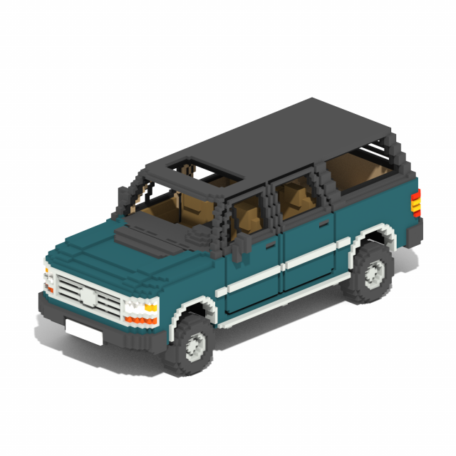 Voxel SUV Size 3 Modèle 3D .c4d .max .obj .3ds .fbx .stl .blend 