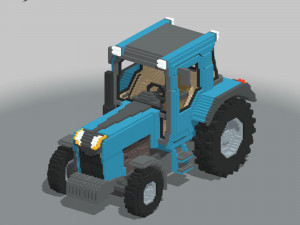 Voxel Tractor 3D 模型