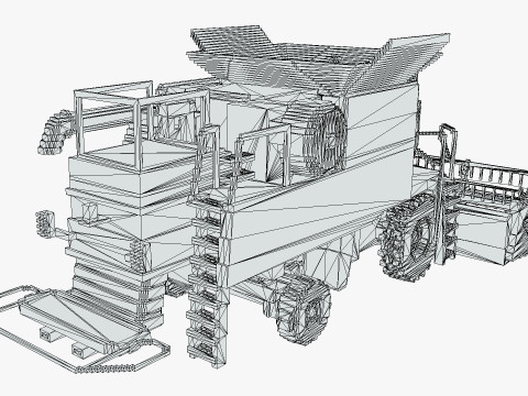 Voxel Harvester Modèle 3D