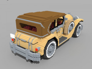 Voxel Classic Car 3D Модель