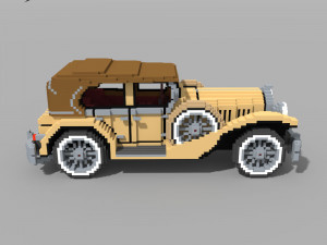 Voxel Classic Car 3D Модель