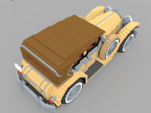 Voxel Classic Car 3D Модель