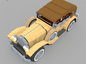 Voxel Classic Car 3D Модель