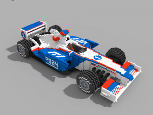 Voxel F1 Car 3D Model