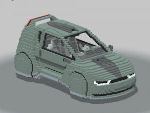 Voxel Sci-Fi Car 3D-Modell