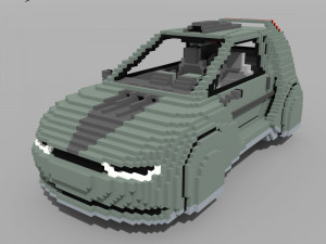 Voxel Sci-Fi Car 3D-Modell