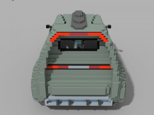 Voxel Sci-Fi Car 3D-Modell