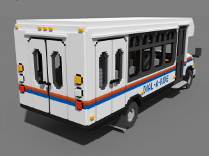 Voxel Dial-A-Ride Van 3D मॉडल
