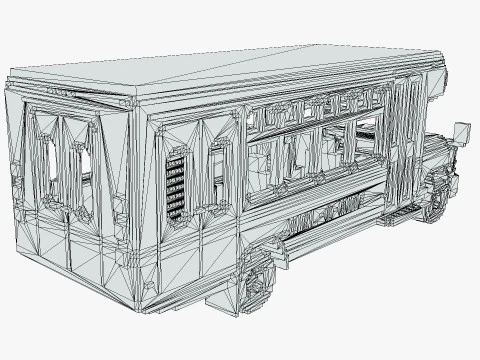 Voxel Dial-A-Ride Van 3D Model