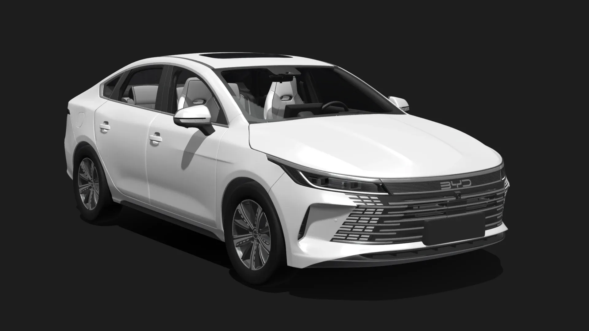 BYD Seal 5 DM-i 2025 Dynamic 3D Model .c4d .max .obj .3ds .fbx .stl .blend 