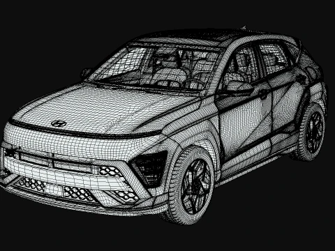 Hyundai Kona N Line 2025 3D Model