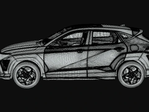 Hyundai Kona N Line 2025 3D Model