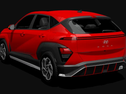 Hyundai Kona N Line 2025 3D Model