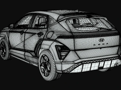 Hyundai Kona N Line 2025 3D Model