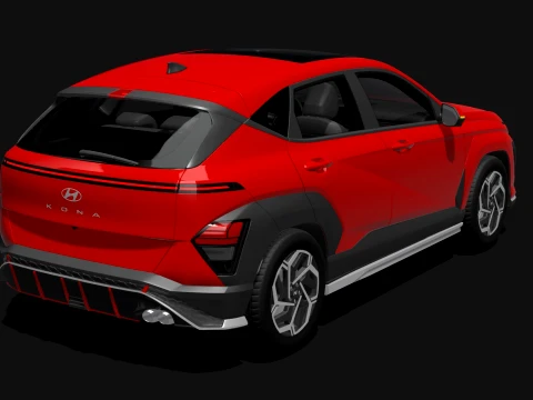 Hyundai Kona N Line 2025 3D Model