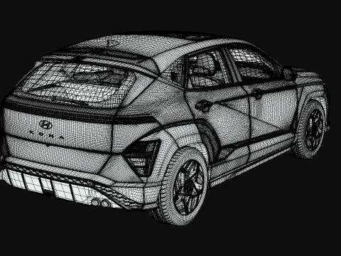 Hyundai Kona N Line 2025 3D Model