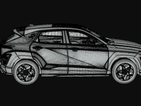 Hyundai Kona N Line 2025 3D Model