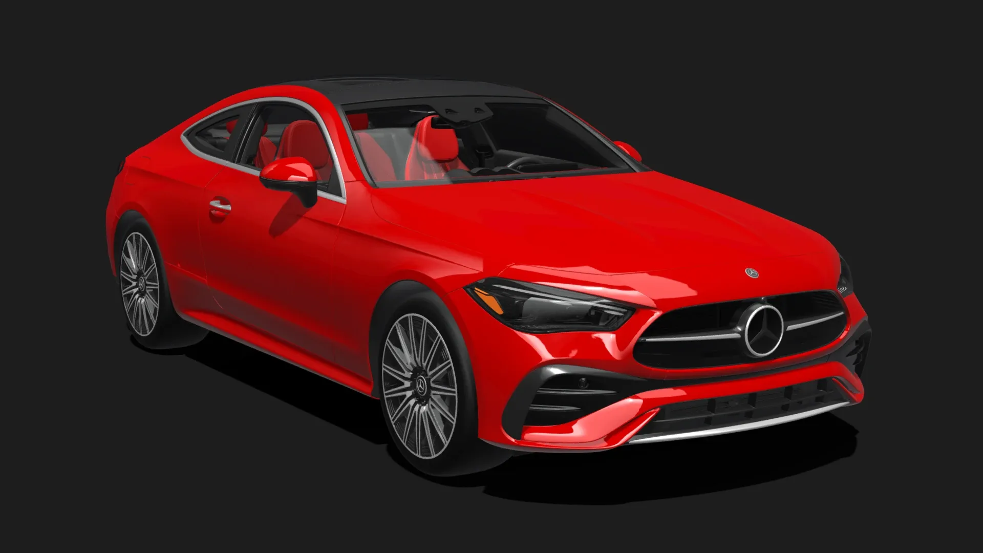 Mercedes-Benz CLE 300 2026 Coupe 3D Model .c4d .max .obj .3ds .fbx .stl .blend 