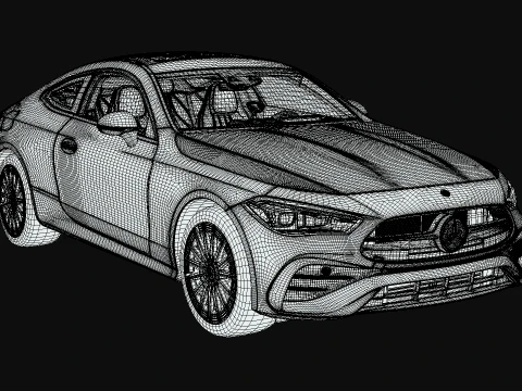 Mercedes-Benz CLE 300 2026 Coupe 3D Model