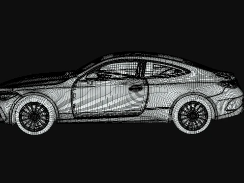 Mercedes-Benz CLE 300 2026 Coupe 3D Model