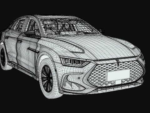 BYD HAN DM-I 2024 3D Model