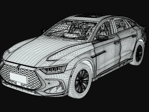 BYD HAN DM-I 2024 3D Model