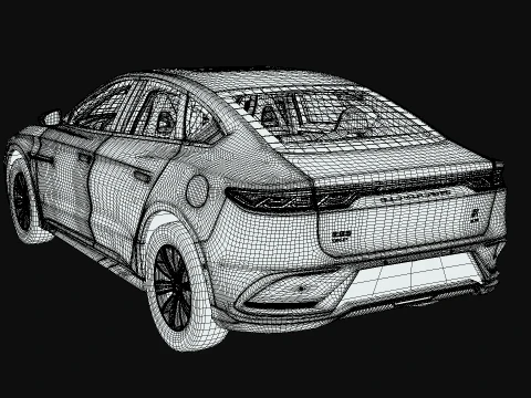 BYD HAN DM-I 2024 3D Model