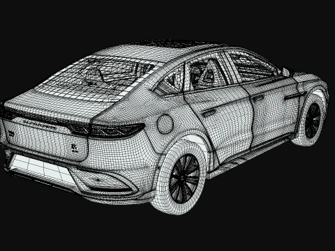 BYD HAN DM-I 2024 3D Model
