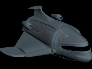 Two Space Ships For War 3D Model