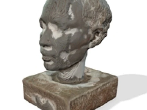 Sculpture d'une t&ecirc;te Modèle 3D