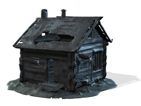 Scary Abandoned Houses 3D Model