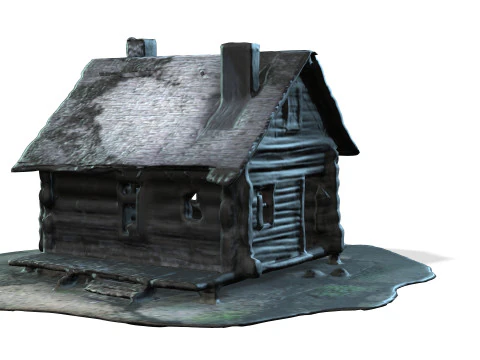 Scary Abandoned Houses 3D Model