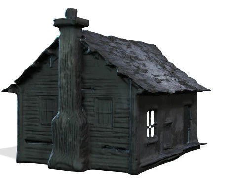 Scary Abandoned Houses 3D Model