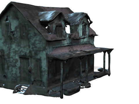 Scary Abandoned Houses 3D Модель