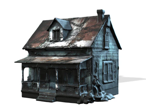 Scary Abandoned Houses 3D Model