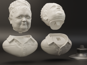 HASBULLA BUST 3D Baskı Modeli