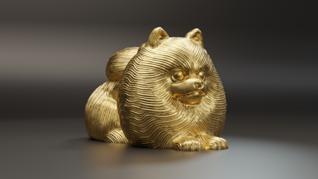 Cute dog pendant Modello di stampa 3D .c4d .max .obj .3ds .fbx .stl .blend 