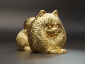 Cute dog pendant 3D प्रिंट मॉडल