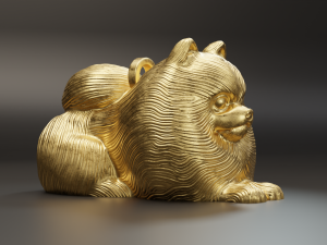 Cute dog pendant Modello di stampa 3D