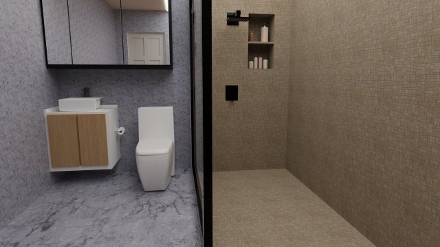 Bathroom 3D Model .c4d .max .obj .3ds .fbx .stl .blend 