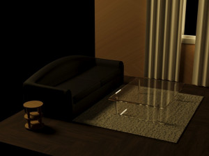 客厅等距房间 3D 模型