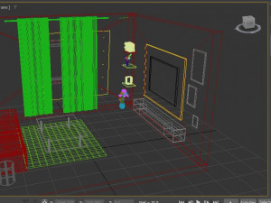 客厅等距房间 3D 模型