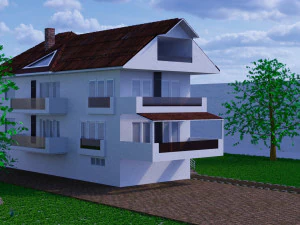Villa 3D Model