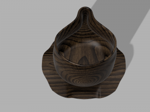 Wooden - Plastic Design Cups 3D print model 3D Принт Модель