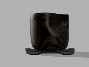 Wooden - Plastic Design Cups 3D print model 3D Принт Модель