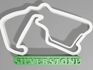F1 SILVERSTONE RACETRACK DECOR STL FILE FUSION 360 3D модель для печати 3D Принт Модель