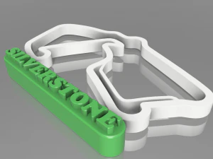 F1 SILVERSTONE RACETRACK DECOR STL FILE FUSION 360 3D print model 3D Print Model
