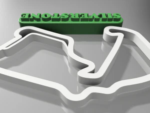 F1 SILVERSTONE RACETRACK DECOR STL FILE FUSION 360 3D print model 3D Print Model