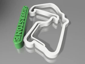 F1 SILVERSTONE RACETRACK DECOR STL FILE FUSION 360 3D print model 3D Print Model
