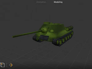 SU-100 ZSRR Model 3D